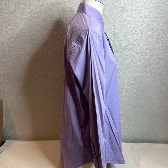 Express 1MX Fitted Lavender Dress Shirt - Men’s Medium - Picture 3 of 5